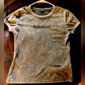 T-shirt, short sleeve. Black. Size medium